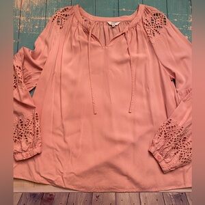 Crown & Ivy Pink Blouse
